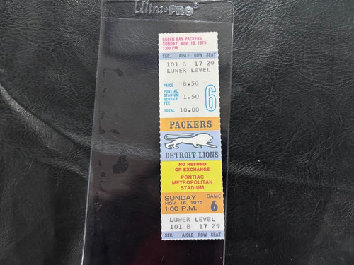 1976 ull ticket stub - ull,